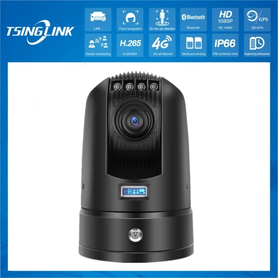4G Intelligente Gesichtserkennung CCTV Drahtlose Überwachungskuppelkamera Außenfernbedienung Batteriebetriebene PTZ-Kamera